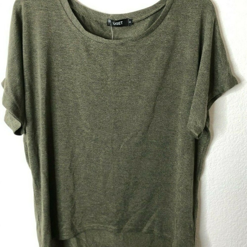 UGET Women's Oversized Baggy Loose Fitting Shirt